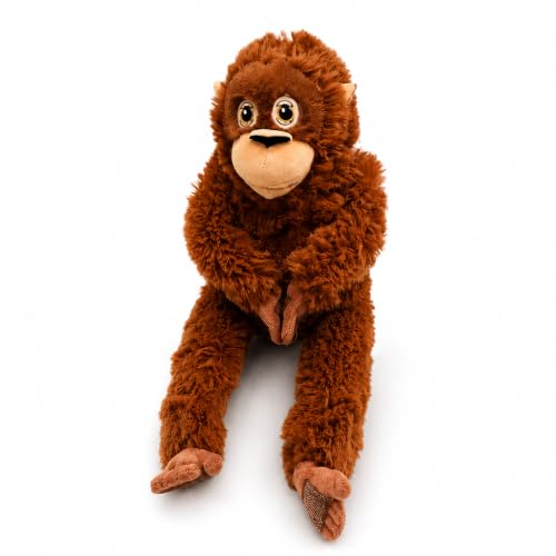 GYTFOG Punch Monkey Plush 40cm Large Orangutan Soft Cuddly Toy Orangutan Plush Monkey Monkey Stuffed Animal Washable & Safe Realistic Soft Cuddly Monkey for Adults Birthday Gift Bedroom Decor