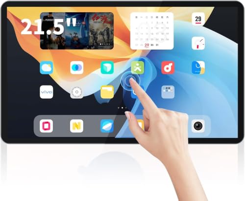 Image of 21.5 inch Android 14 Touchscreen Monitor Tablet, 16:9 FHD 1080P, WiFi & BT, Built-in Speakers, RK3576 4GB RAM & 32GB ROM, Smart Board for Classroom, Meeting & Game