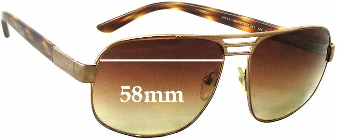 Sunglass Fix Replacement Sunglass Lenses Compatible with Prada SPR51L 58mm