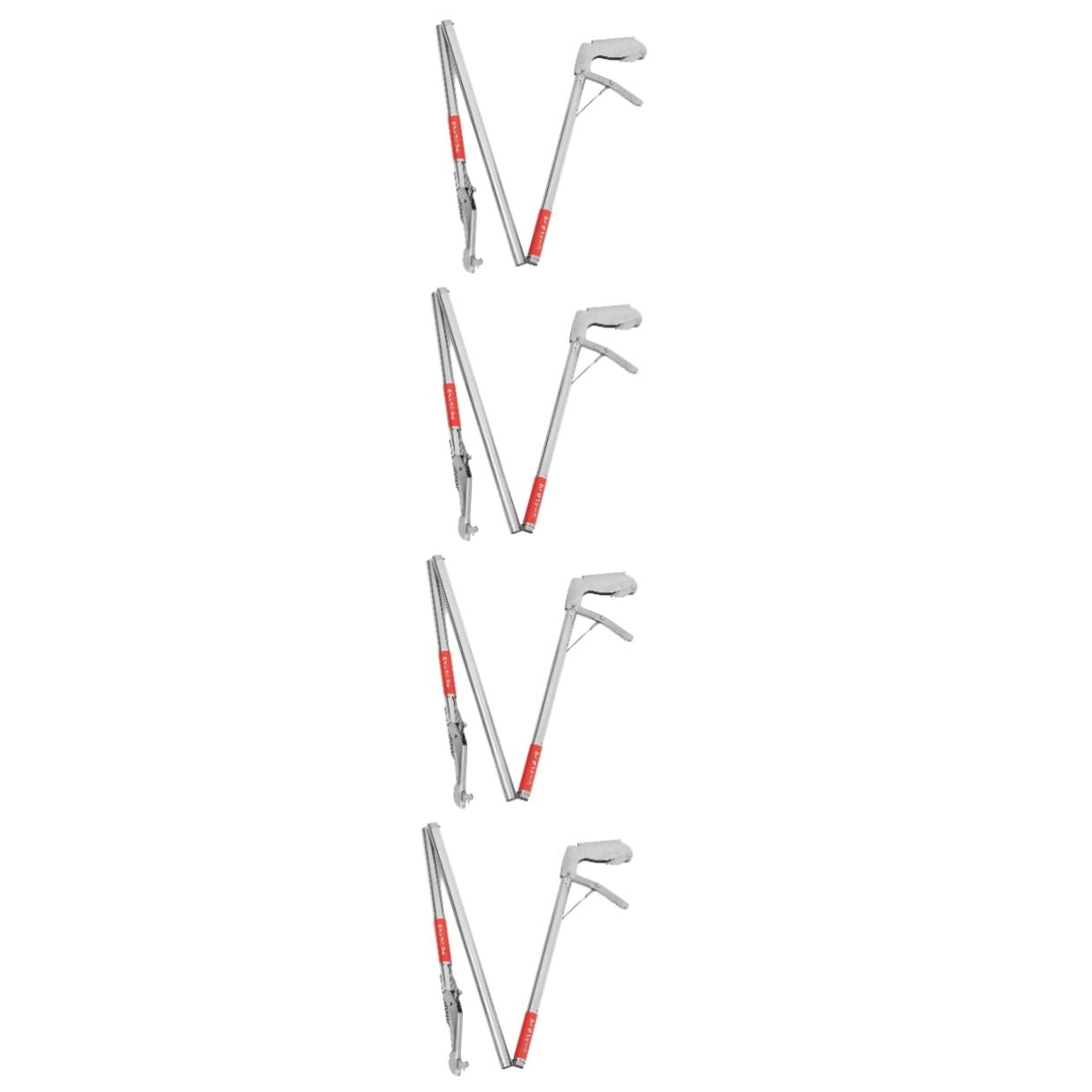 INOOMP 4piezas Pinza De Serpientes De Inoxidable Herramienta De Captura para Reptiles Plegada Agarre Seguro y Manejo Práctico para Entusiastas Vida Silvestre