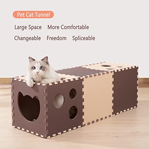 Túneles para gatos de interior en material EVA bicolor 2