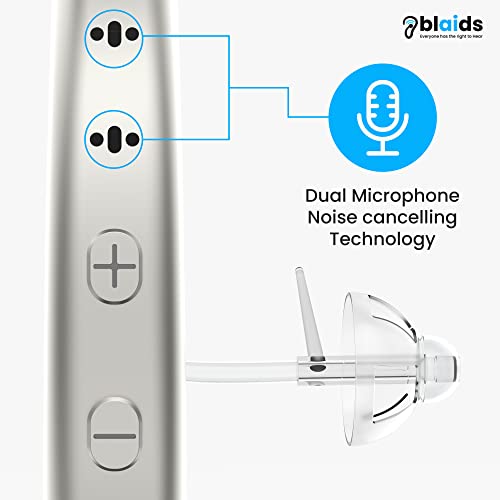 Blaidsx Pro Programmable Hearing Aids For Adults With Mobile App Hearing Test & Noise Cancellation, Hearing Aids For Seniors With Bluetooth, Dual Mic & 48 Dsp Channels | Usa-Made Multi Core Processor #TOP1