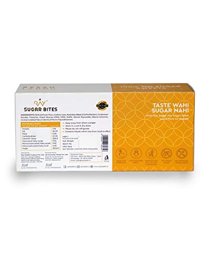 Image of LB RAY No Sugar Bites Stevia Besan Laddoo - 100% Sugar Free Sweets (Pack of 3 - 900g)
