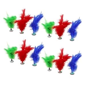 KONTONTY Jianzi Kick-Federbälle 12 Stück