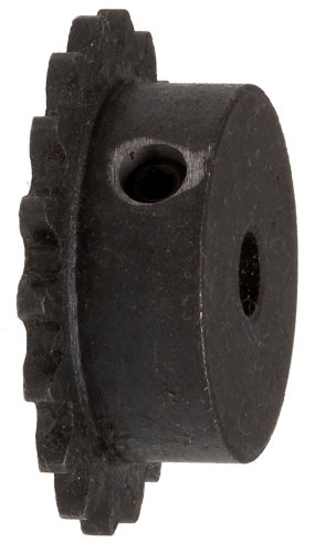 Steel Roller Chain Sprocket # 25, Single Hub 3/8" Bore, 22 Teeth, 1.757" Pitch Diameter