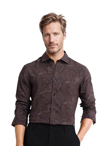 Image of Rare Rabbit Regular fit Geometric Print Shirt