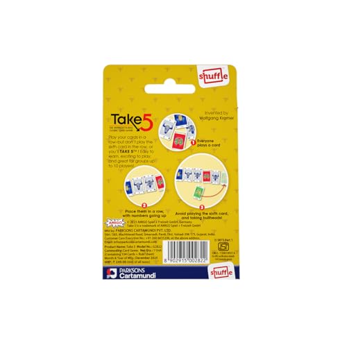 Image of Amigo Take 5 Card Game | Fun Family Strategy Game for Kids & Adults | 2-10 Players | Age 8+ | Party & Travel Game