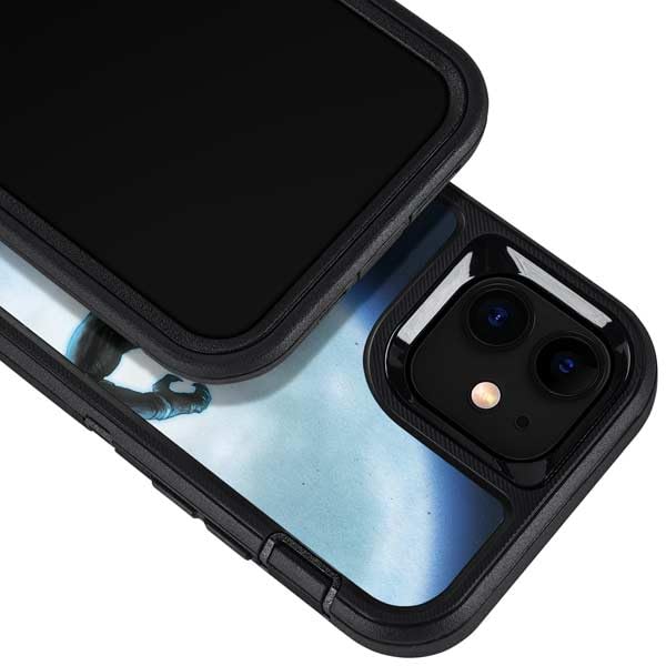 Skinit Decal Phone Skin Compatible with OtterBox Defender iPhone 12 Pro - Officially Licensed Marvel Black Panther Jumping Through Air Design