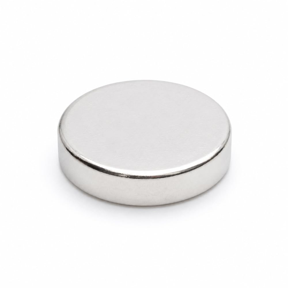 100 piezas imanes de neodimio cilíndricos 15x4 mm N38, extra fuertes y niquelados, ideales para bricolaje, manualidades, electrónica y uso industrial