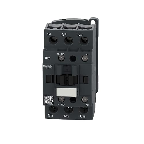 Miniatura 9 de Schneider Electric DPE09B7 Easy TeSys IEC Contactor, 3HP, 480V, Bobina de 24VCA, HVAC y Contactor de CA, bombas, compresores, montaje en carril