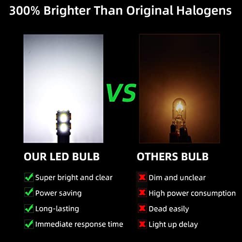 Aoicanki 921 194 Interior Led Light Bulbs For Rv, T10 168 912 Led Bulbs Replacement For Camper Trailer Motorhome Marine Boat Indoor Ceiling Dome Map License Lights,Backup Reverse Lights (White, 20) #TOP3