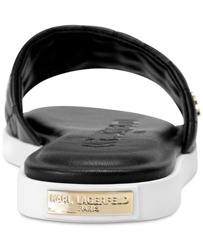Image of KARL LAGERFELD Women's Cushioned Insole Everyday Carenza Studs - Flat Sandal