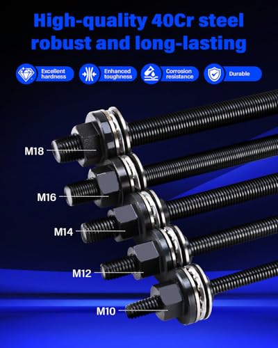 FreeTec 27-teiliges Silentlager Abzieher-Set – für Gummibuchsen & Achslager – Montage- und Demontagewerkzeug