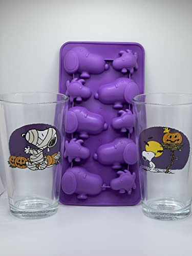 Set de 2 vasos con moldes de hielo Snoopy miniatura 5
