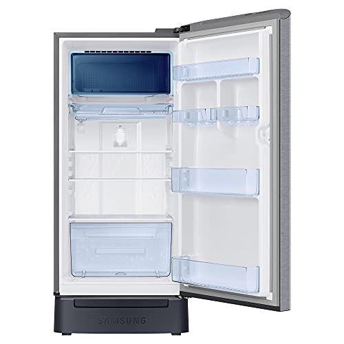 Image of Samsung 198 L 3 Star Inverter Direct Cool Single Door Refrigerator Appliance (RR21A2D2YS8 /HL, Base Stand with Drawer, Digi-Touch Cool, Elegant Inox, Silver)