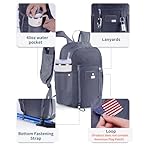 15L Small Hiking Backpack with Soft Flask, Ultralight Hiking Daypack with Chest Pockets for Phone Sternum Straps, Lightweight Foldable Packable Back Pack for Women Men(patent pending) - Image 4