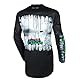 O’NEAL | Motocross-Jersey Langarm | MX Enduro | Gepolsterter Ellbogenschutz, V-Ausschnitt, atmungsaktiv | Element Youth Jersey RANCID V.24 | Schwarz Weiß | Größe S