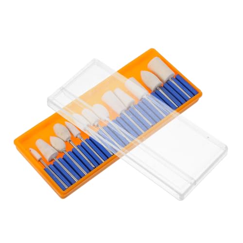 OSALADI Versatile 13pcs Wool Felt Polishing Buffing Wheel Set Burr Bits for Jewelry Watch Glass Mirror Polishing Tool