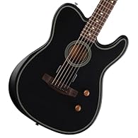 Fender Acoustasonic Standard Telecaster, Rosewood Fingerboard, Black Features Two pickup systems: Fender Acoustasonic Shawbucker; Fishman Under-Saddle Transducer Master volume and blend control Integrated forearm and back contours Solid Sitka spruce ...