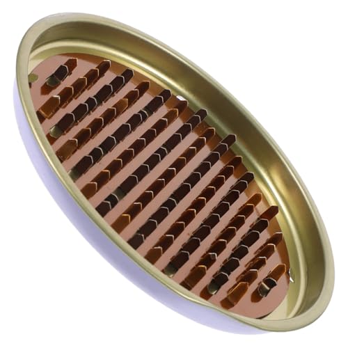 HOMOCONO 属製蚊取り線香トレイ ホルダー ボックスプレート グリッド型 反復使用可能 灰受け付き 屋外用 デッキ キャンプ プールサイド向け