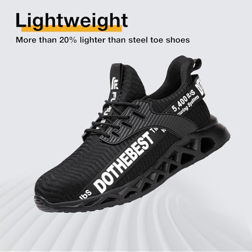 Image of Furuian Steel Toe Sneakers for Men Women Lightweight Safety Shoes Comfortable Puncture Proof Slip On Indestructible Work Shoes