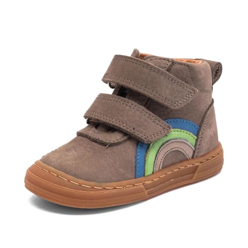 Basket mixte enfant Bisgaard Rainbow en cuir souple coloré