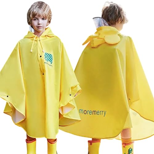 [Formemory] レインコート キッズ ポンチョ レインスーツ 女の子 男の子 カッパ子供 レインコート 雨具 レインウェア レイングッズ 自転車通学 徒歩用 防風 防水 男女兼用 撥水加工 軽量設計 防水ハイネック 通学 3色