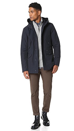 Ben Sherman Men's Half Zip Funnel Neck Sweater, Silver, Large4