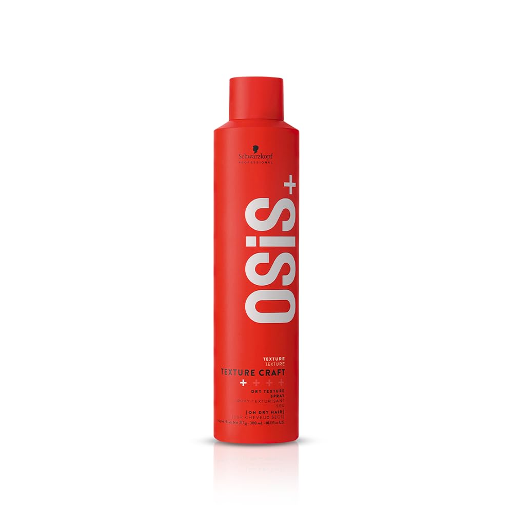 Schwarzkopf ProfessionalOSiS+ Texture Craft Dry Texture Hair Styling Spray Mist I Non Crispy Hair With a Natural Shine I Vegan | Fine Dry Spray Mist | Flexible hold | 300 ml