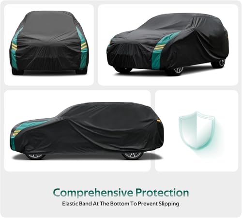 Image of SUV Car Cover Custom Fit for Subaru Forester(2009-2025), Waterproof All Weather for Automobiles, Outdoor Full Cover with Windproof Clip Straps.