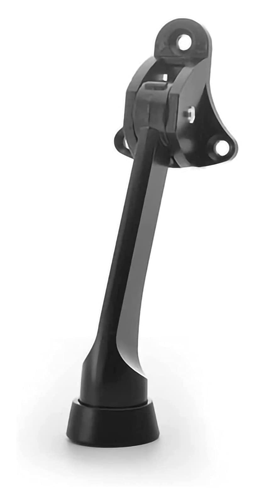 Door Stopper, Stopper Kick Door Kickstand Height-Adjustable Rubber Buffer Tip Foot-Operated Easy and Convenient(Black)
