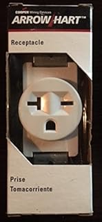 Eaton 1876W-Box Commercial Straight Blade Single Receptacle with 20A, 250-Volt Rating (50)