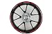 Motocicleta Moto Llanta Inner Rim Tape Decal Pegatinas para Honda CBR 125 R (Rojo)