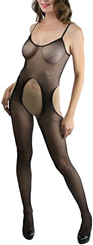 Image of ToBeInStyle Women's Bodystocking Bustier Garter Lingerie Suspender Thigh High Stockings