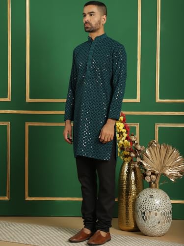 Image of Jompers Men's Cotton Embroidered Regular Kurta Sets