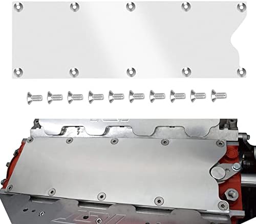 LS Gen 3 Valley Pan Cover Plate Endxedo Low Profile Custom Knock Sensor LSX LS1 LM7 LR4 LQ4 LS6 L59 LQ9 LM4 L33 Silver