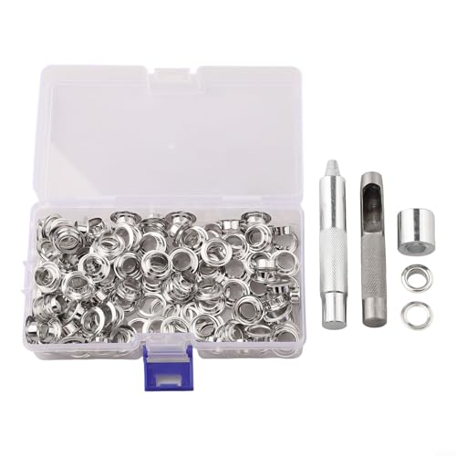 Kit de perforación de ojales con ojales de 10 mm para lonas, cuero, telas, cortinas y tiendas de campaña