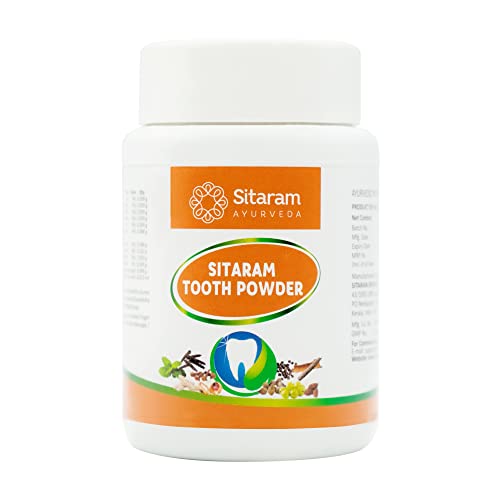 Image of Sitaram Ayurveda Tooth Powder | Herbal Oral Care Powder with Arimedha, Pippali, and Triphala | Supports Gum Health, Teeth Cleaning & Fresh Breath | Traditional Ayurvedic Formula | 50 g