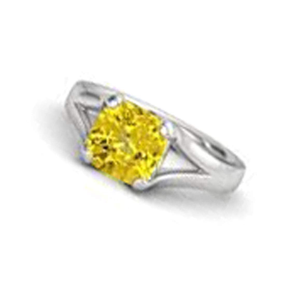 PTM 925 Sterling Silver Yellow Sapphire (Pukhraj) 3.25 to 10.25 Ratti or 3.00 to 9.50 carat Astrological Gemstone Bis Hallmark Ring for Men & Women