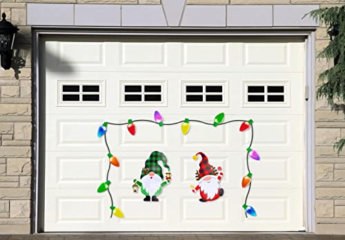 26 Pieces Christmas Car Refrigerator Decorations Reflective Bulb Light Gnome Magnet Accessories Set Xmas Holiday Cute Decor #TOP6