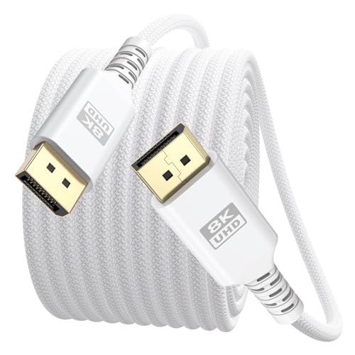 Câble DisplayPort pour moniteur de jeu et PC portable dans un bureau design