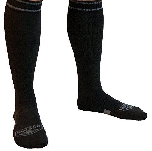 Image of Compression Socks men wide calf - Thick Diabetic Sock. Ankle and Arch Support, Large Feet and Legs, Firm Gradient Pressure