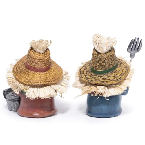 Nains de jardin figurines décoratives pour cour et terrasse rustique