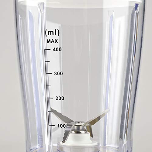 Girmi FR03 Frullatore Elettrico, 170W, 4 Lame In Acciaio INOX, 400 ml, Rosso - immagine 4