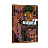 Anime Cowboy Bebop Spike Faye Black Jet Edward Poster Decorative Painting Canvas...