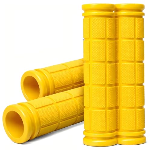 Image of CHUNZEXI 4 PCS Bike Handlebar Grips, Rubber Bicycle Bar Grips Replacement, Non-Slip Handle Grips for Kids Bikes, Scooters, BMX, Mountain & Cruiser Bikes