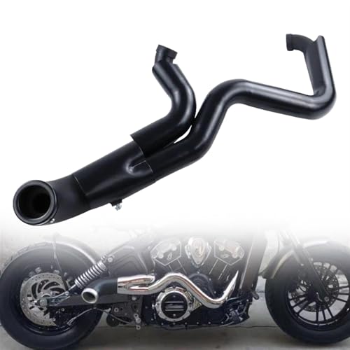 Motorradauspuffrohr Aus Edelstahl, 2-in-1-Komplettschalldämpfersystem, Schalldämpfer Für Indian Scout 2015 2016 2017 2018 2019 2020 2021 2022 2023 2024
