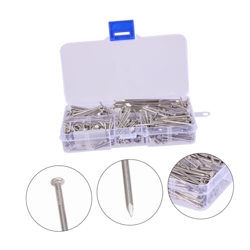 460 clavos redondos de acero inoxidable para proyectos de carpintería miniatura 2