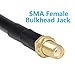 GEMEK 25ft SMA Male to SMA Female Pure Copper Cable, Low Loss S-MR240 Extension Coaxial - Antenna Lead Extender for 3G 4G 5G 6G LTE ADS-B Ham GPS WiFi RF Radio Use (50 Ohm Not for TV)