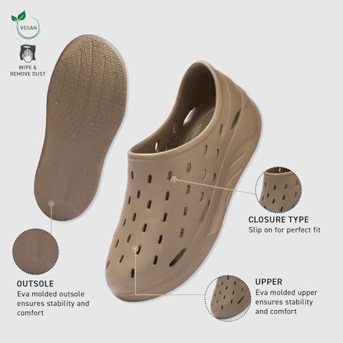 Image of Neeman's Cushers Rainscape Clogs for Men | Water-Friendly Slip-On Clogs | Lightweight Cushioned Comfort | Quick Dry Casual Footwear | Everyday Walking Chappal